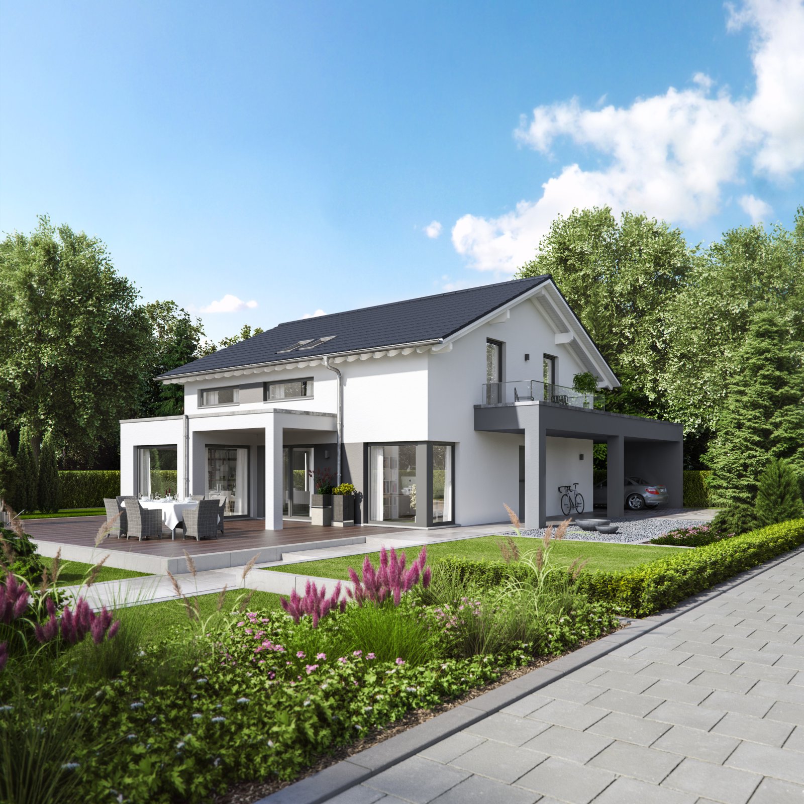 Einfamilienhaus Individuell planen. Nachhaltig bauen. Jetzt BIEN-ZENKER Musterhaus besuchen und beraten lassen!